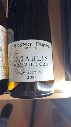 Burgundsko Chablis Premier Cru Simonnet-Febvre Vaillons 2021