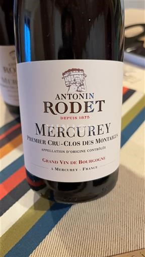 Borgoña Mercurey Premier Cru Antonin Rodet Premier Cru - Clos des Montaigus 2022