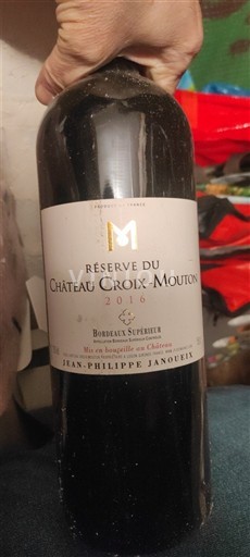 Bordeaux Bordeaux supérieur Château Croix-Mouton Réserve du Château Croix-Mouton 2016
