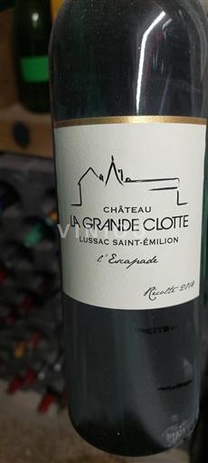 Bordeaux Lussac-saint-émilion Château La Grande Clotte l'Escapade 2018