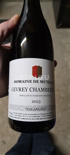 Borgogna Gevrey-Chambertin Domaine Mutelieu Palanges 2023