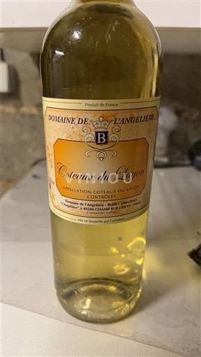 Valle del Loira Coteaux-du-Layon Domaine L'Angelière Sin añada