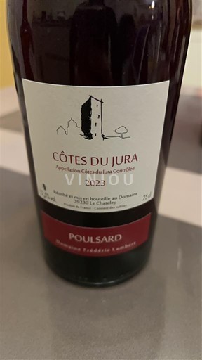 Jura Côtes-du-Jura Domaine Frédéric Lambert Poulsard 2023