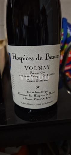 Burgundi Volnay Premier Cru Hospices de Beaune Blondeau Ei vuosikertaa