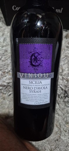 Wines of Sicily Unspecified Conte di Campiano Nero d'Avola Syrah Non-Vintage