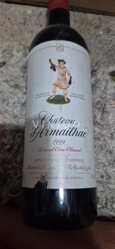 Bordeaux Pauillac Grand Cru Classé Château Armailhac 1999