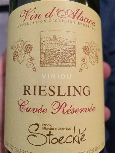 Alsace Riesling Stoecklé Réservée 2024