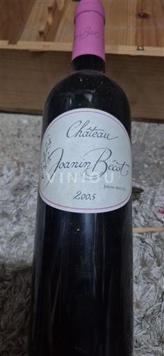 Bordeaux Castillon Côtes de Bordeaux Château Joanin Bécot 2005