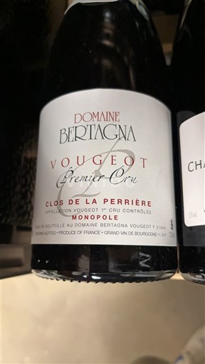 Burgundija Vougeot Premier Cru Domaine Bertagna Clos de la Perrière 2023