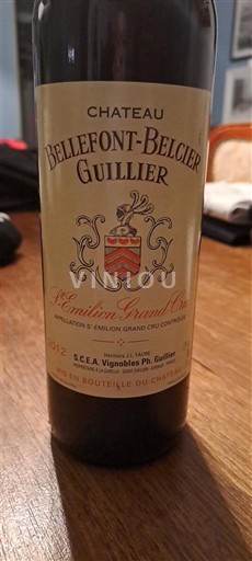 Bordeaux Saint-Émilion Grand Cru Grand Cru Château Bellefont-Belcier 2012