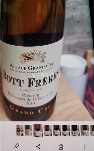 Alsace Không được chỉ định Grand Cru Bott Frères Kirchberg de Ribeauvillé 2018
