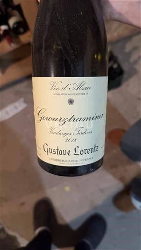 Vini Blanc moelleux Gustave Lorentz 2018 Francia Alsazia Vin de France