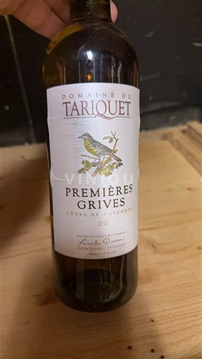 Jihozápad Côtes de Gascogne Domaine Tariquet Premières Grives 2017