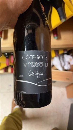 Valle del Rodano Côte-rôtie Jocelyne & Yves Lafoy Côte Rozier 2018