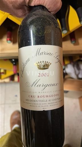 Bordeaux Margaux Château Marsac Séguineau 2001