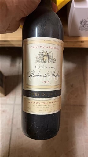 Bordeaux Côtes-de-bourg Château Moulin de Maucourt 1995