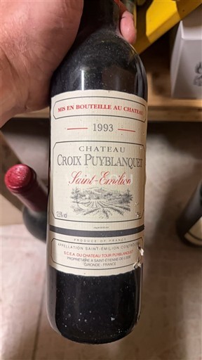 Bordeaux Saint-Émilion Château Croix Puynblanquet 1993