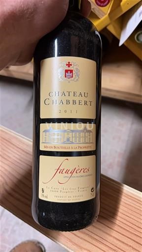 Víno Rouge sec Château Chabbert 2011 Francie Languedoc Faugères AOC