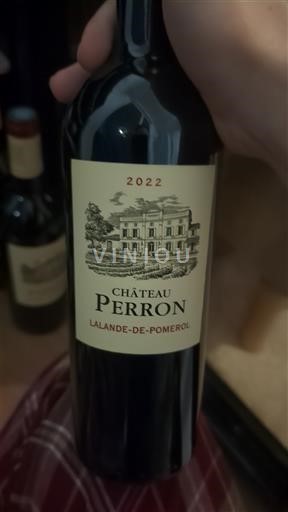 Víno Rouge sec Château Perron 2022 Francie Bordeaux Lalande-de-pomerol AOC