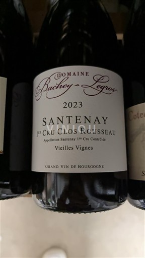Burgundy Unspecified Premier Cru Domaine Bachey-Legros 1er Cru Clos Rousseau Vieilles Vignes 2023