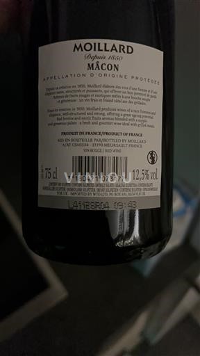 Burgundi Mâcon ja Mâcon-kylät Moillard 2023