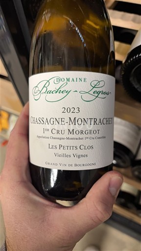 Burgundy Unspecified Premier Cru Domaine Bachey-Legros Les Petits Clos Vieilles Vignes 2023