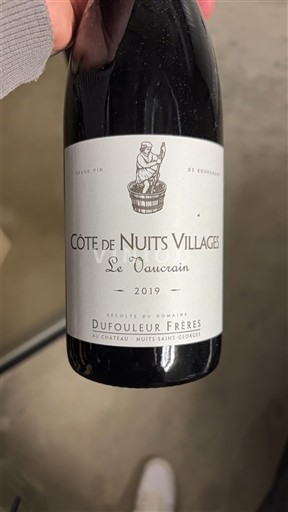 Borgoña Côte de Nuits Villages Dufouleur Frères Le Vaucrain 2019