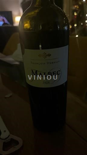 Wines Rouge sec Malbec François Dubessy 2024 France Southwest Not Specified IGP