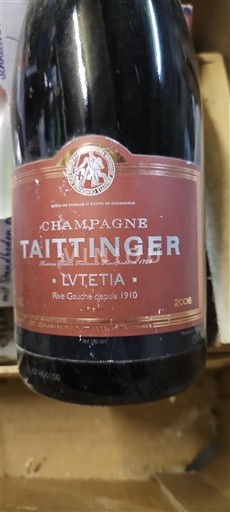 Champaña Champán Taittinger Lutetia 2008