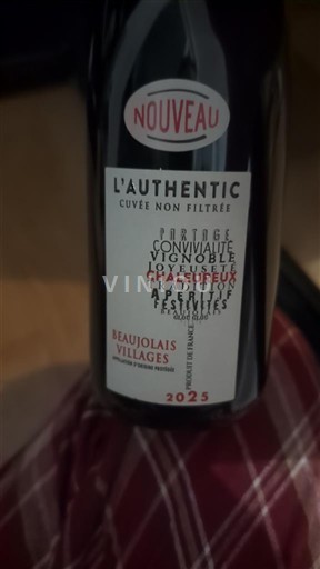 Beaujolais Beaujolais Villages L'Authentic 2025