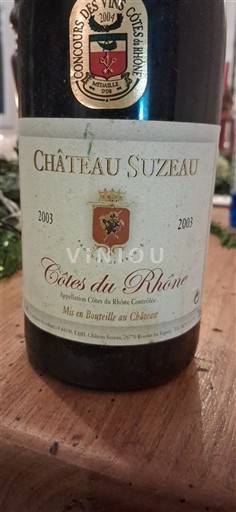 Valle del Rodano Côtes-du-Rhône Château Suzeau 2003