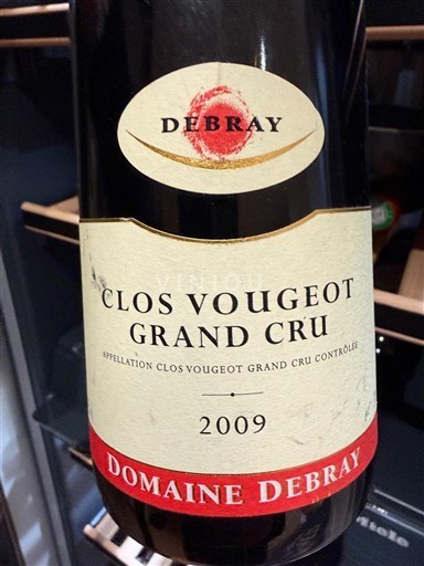 Burgundy Clos-de-Vougeot Grand Cru Domaine Bray 2009