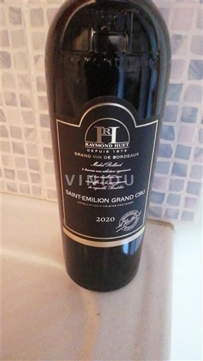 Bordeaux Saint-Émilion Grand Cru Grand Cru Raymond Huet 2020