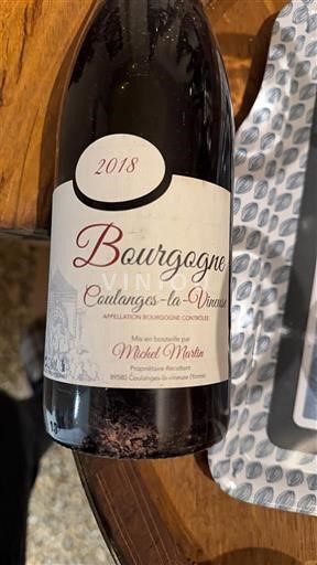 Burgundsko Michel Martin Caulangs-la-Vinaux 2018