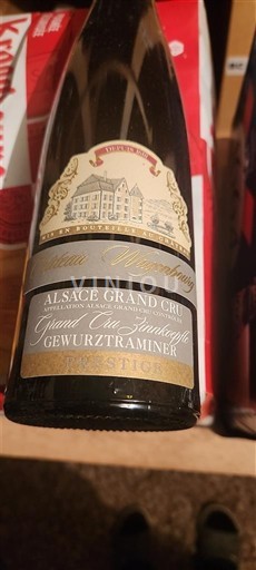 Alsasko Gewürztraminer Grand Cru Château Wagenbourg Prestige Grand Cru Ziinnkoepflé 2020