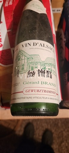 Alsasko Gewürztraminer Gérard Brand Gewurztraminer 2000