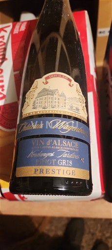 Elzas Pinot grigio Vendanges Tardives Château Wagenbourg Prestige 2016