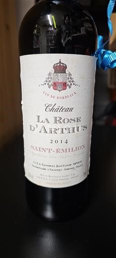 Bordeaux Saint-Émilion Château La Rose d'Arthus 2014