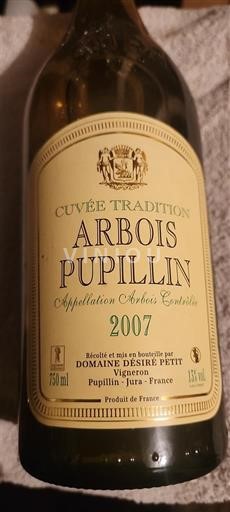 Jura Arbois-Pupillin Domaine Désiré Petit Tradition 2007