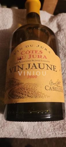 Jura Côtes-du-jura Caveau Marcel Cabelier 2000