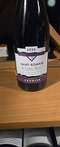 Burgundi Saint-Romain Prunier La Combe Bazin 2020