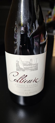 Roussillon Collioure Cuvée Vauban 2016
