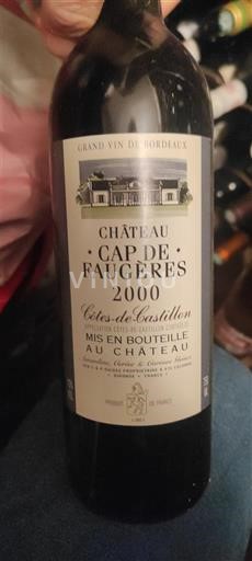 Bordeaux Castillon-côtes-de-bordeaux Château Cap de Faugères 2000