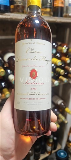 Bordeaux Sauternes Grand Cru Château Romer du Hayot 2000