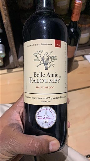 Rượu vang Rouge sec Belle Amie de Paloumey Château Paloumey 2019 Pháp Bordeaux Haut-Médoc AOC