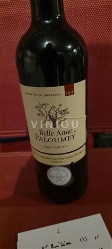 Bordeaux Haut-Médoc Château Paloumey Belle Amie de Paloumey 2019