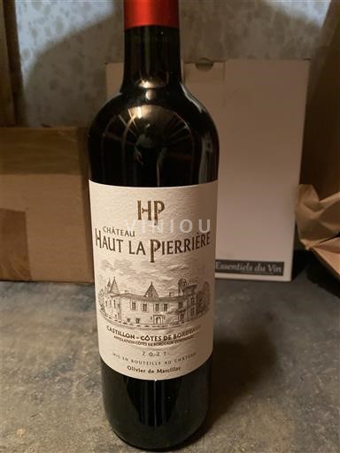 Bordeaux Castillon-côtes-de-bordeaux Château Haut La Pierrière 2022