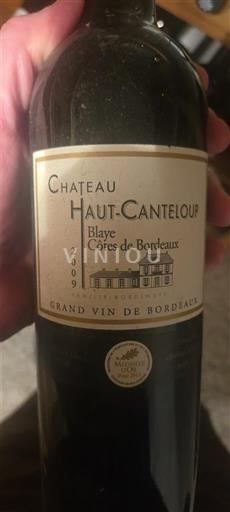 Bordeaux Blaye-Côtes-de-Bordeaux Château Haut-Canteloup 2009