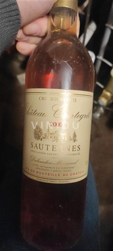 Bordeaux Sauternes Château Cantegril 2000