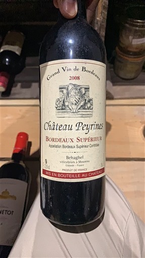 Bordeaux Bordeaux Supérieur Château Peyrines 2008